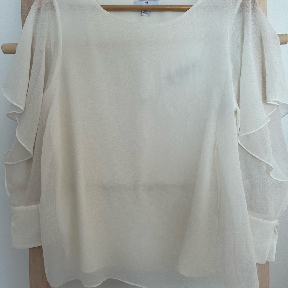 Elegant Cream Women's Top